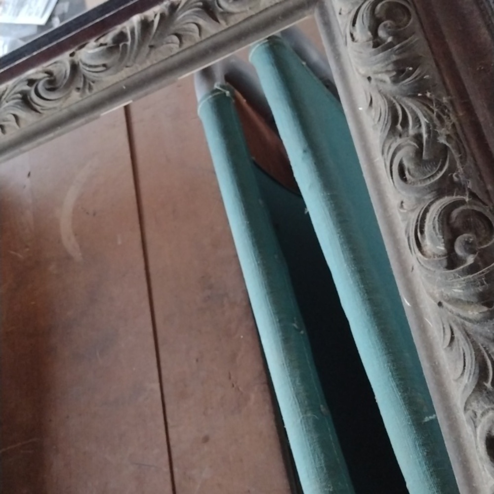 Antique Ornate Solid OakBrown Wooden Picture Frame - Picture 3 of 5